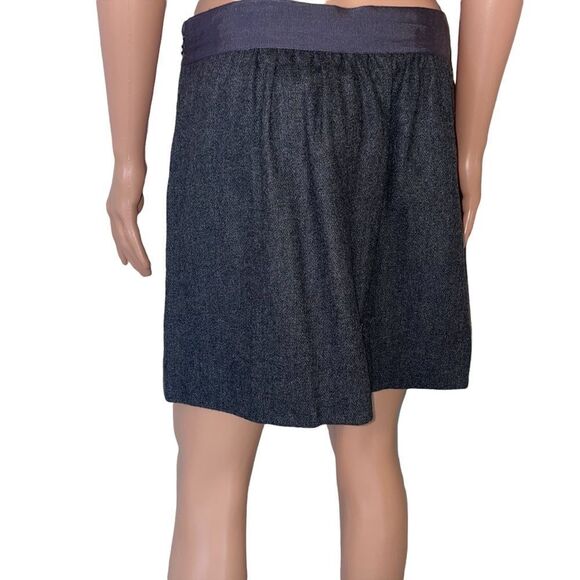 J. CREW Gray Skirt w/ Pockets Lightweight Lined wool blend SZ 6 gray/black mini - Picture 4 of 9